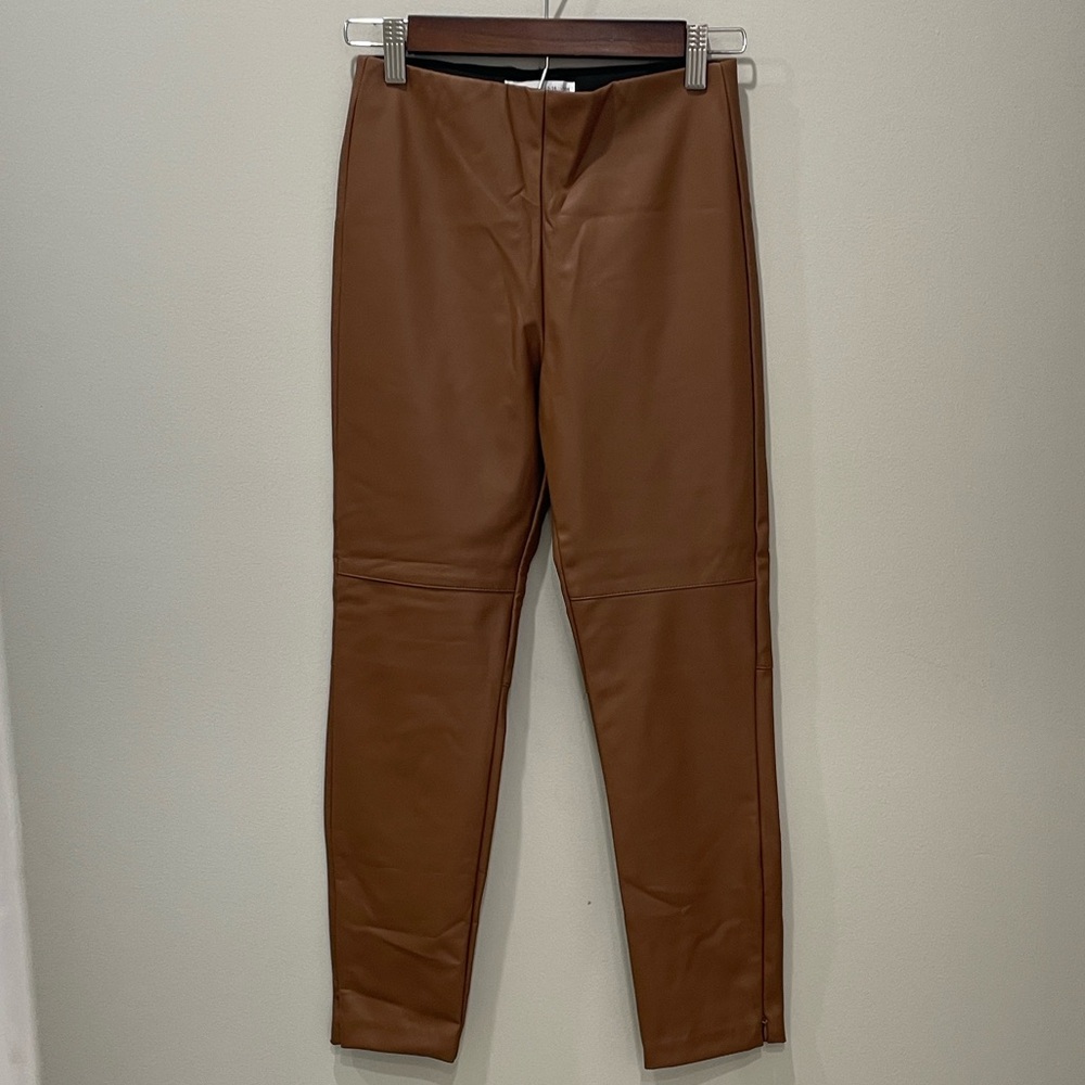 Zara Girl’s brown faux leather pants size 13-14